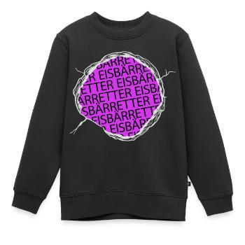 witzig spruch aurora boreale veganer naturschutz - Kinder Premium Organic Sweatshirt - Schwarz - Vorne - AI Model Kid Female (0cm)