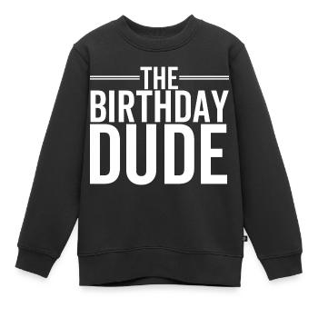 Der Geburtstags-Typ - Kinder Premium Organic Sweatshirt - Schwarz - Vorne - AI Model Kid Female (0cm)
