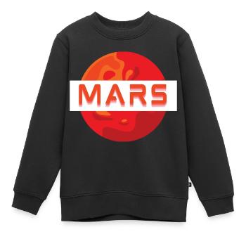 Mission MARS ! - Sweat Premium enfant bio - noir - Devant - AI Model Kid Female (0cm)