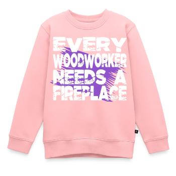 job americas john carpenter carpenter tshirts tree - Kinder Premium Organic Sweatshirt - Rosa - Vorne - AI Model Kid Female (0cm)