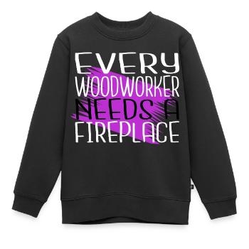 union carpenter john carpenter tshirts americas - Kinder Premium Organic Sweatshirt - Schwarz - Vorne - AI Model Kid Female (0cm)