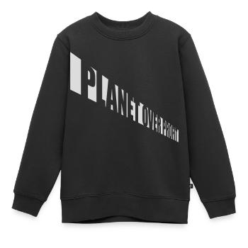 Planète sur le devis de profit - Sweat Premium enfant bio - noir - Devant - AI Model Kid Female (0cm)