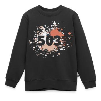 Status Mood 503 Service non disponible Color Splash - Sweat Premium enfant bio - noir - Devant - AI Model Kid Female (0cm)