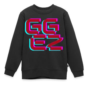 GG EZ - Kinder Premium Organic Sweatshirt - Schwarz - Vorne - AI Model Kid Female (0cm)