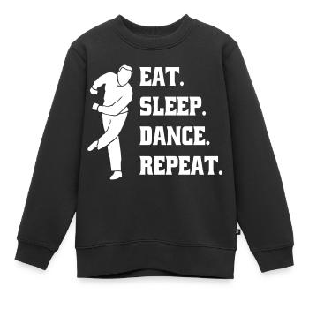 Tanzen Geschenk Tanzsport Sport Hobby Tänzer - Kinder Premium Organic Sweatshirt - Schwarz - Vorne - AI Model Kid Female (0cm)