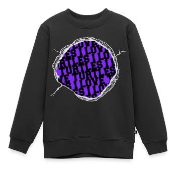 love birthday turtle lover funny animal protection - Kinder Premium Organic Sweatshirt - Schwarz - Vorne - AI Model Kid Female (0cm)