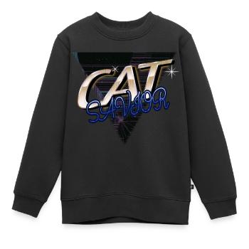 Lover fun cool nature beagle daddy animal rescue - Sweat Premium enfant bio - noir - Devant - AI Model Kid Female (0cm)