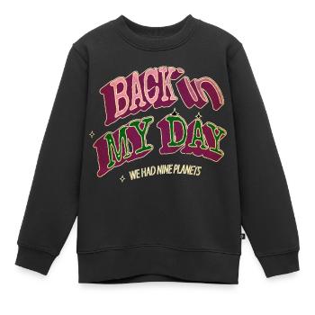 space ship cool gift humor birthday present idea - Kids Premium Organic Sweatshirt - black - Front - AI Model Kid Female (0cm)