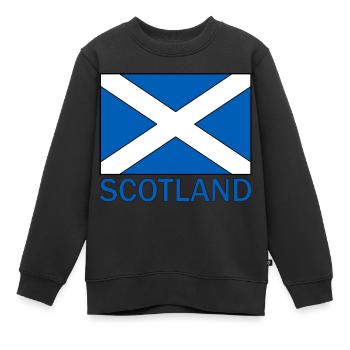 Schottland - Kinder Premium Organic Sweatshirt - Schwarz - Vorne - AI Model Kid Female (0cm)