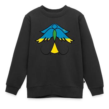 Ange du pardon - Sweat Premium enfant bio - noir - Devant - AI Model Kid Female (0cm)