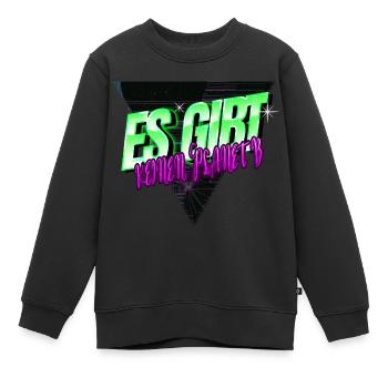 veganismus statement gesundes essen witzig - Kinder Premium Organic Sweatshirt - Schwarz - Vorne - AI Model Kid Female (0cm)
