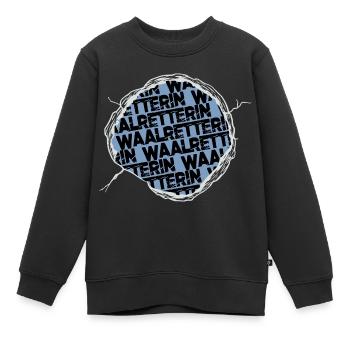 meeresbewohner lustig spaß humor bday grausamkeit - Kinder Premium Organic Sweatshirt - Schwarz - Vorne - AI Model Kid Female (0cm)