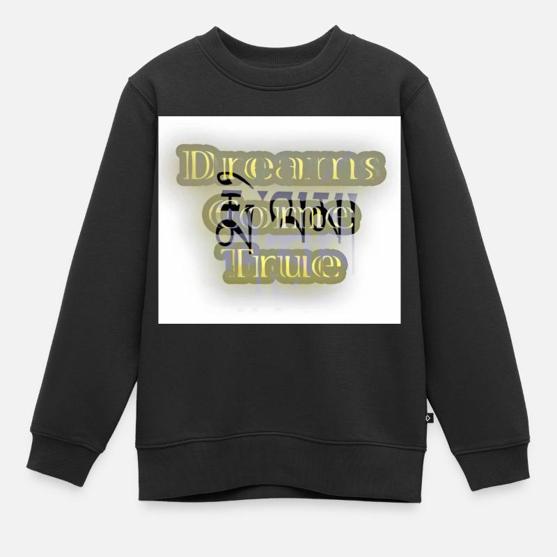 Dreams Come True Digital Art - Kinder Premium Organic Sweatshirt - Schwarz
