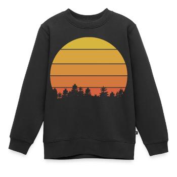 Vintage-Klassiker - Kinder Premium Organic Sweatshirt - Schwarz - Vorne - AI Model Kid Female (0cm)