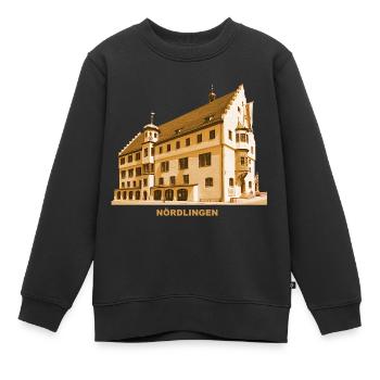 Nördlingen Rathaus Donau Schwaben Bayern - Kinder Premium Organic Sweatshirt - Schwarz - Vorne - AI Model Kid Female (0cm)