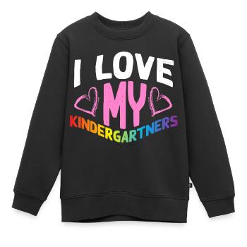 Kindergarten! - Kinder Premium Organic Sweatshirt - Schwarz - Vorne - AI Model Kid Female (0cm)