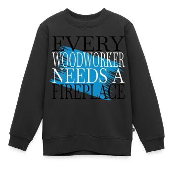 cutter carpenter girl tshirts - Kinder Premium Organic Sweatshirt - Schwarz - Vorne - AI Model Kid Female (0cm)