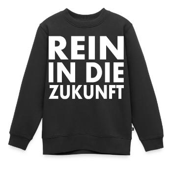 Rein in die zukunft - Kinder Premium Organic Sweatshirt - Schwarz - Vorne - AI Model Kid Female (0cm)