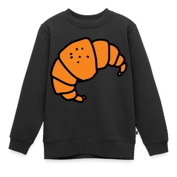 Horn - Kinder Premium Organic Sweatshirt - Schwarz - Vorne - AI Model Kid Female (0cm)