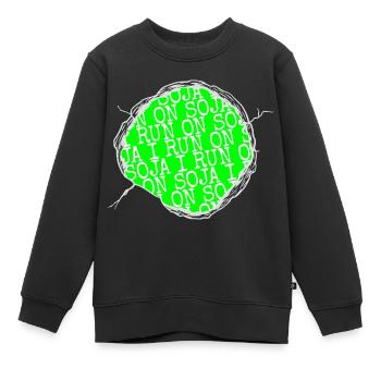vegan meal veganism present joke gift idea - Kinder Premium Organic Sweatshirt - Schwarz - Vorne - AI Model Kid Female (0cm)