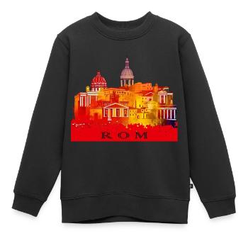 Rom, die Ewige Stadt - Kinder Premium Organic Sweatshirt - Schwarz - Vorne - AI Model Kid Female (0cm)