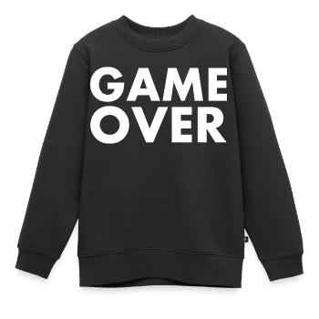 Game over - Sweat Premium enfant bio - noir - Devant - AI Model Kid Female (0cm)