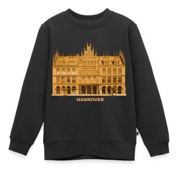 Hannover Altes Rathaus Niedersachsen - Kinder Premium Organic Sweatshirt - Schwarz - Vorne - AI Model Kid Female (0cm)