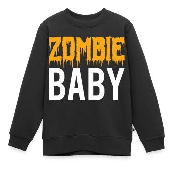Zombie Baby - Halloween - Sorcière - Dracula - Horreur - Sweat Premium enfant bio - noir - Devant - AI Model Kid Female (0cm)