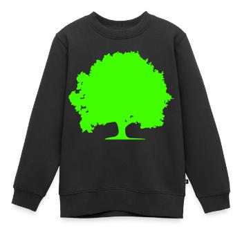 arbre - Sweat Premium enfant bio - noir - Devant - AI Model Kid Female (0cm)