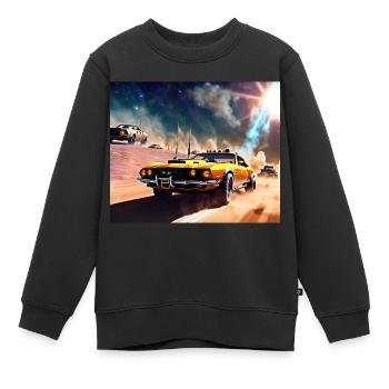 Mad and Furious #2 - Kids Premium Organic Sweatshirt - black - Front - AI Model Kid Female (0cm)