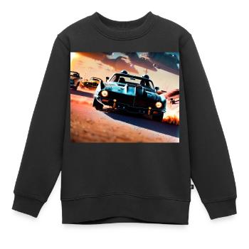 Mad and Furious #5 - Kids Premium Organic Sweatshirt - black - Front - AI Model Kid Female (0cm)