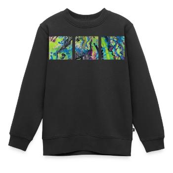 Pferd - Kinder Premium Organic Sweatshirt - Schwarz - Vorne - AI Model Kid Female (0cm)