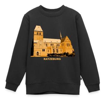 Ratzeburg Cathedral Schleswig-Holstein Lauenburg - Kids Premium Organic Sweatshirt - black - Front - AI Model Kid Female (0cm)