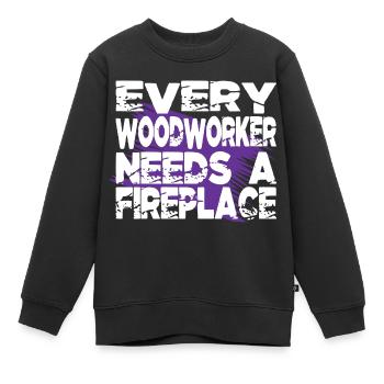 love carpenter tshirts americas mason job - Kinder Premium Organic Sweatshirt - Schwarz - Vorne - AI Model Kid Female (0cm)