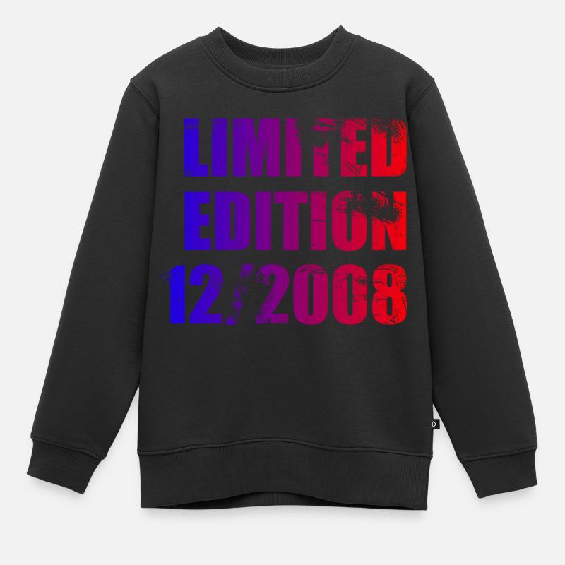 15e anniversaire édition limitée 12/2008 - Sweat Premium enfant bio - noir