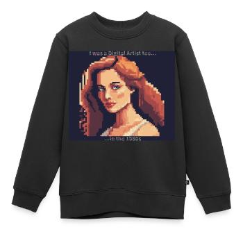 Digitale Kunst - Kinder Premium Organic Sweatshirt - Schwarz - Vorne - AI Model Kid Female (0cm)