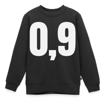 0,9 - Kinder Premium Organic Sweatshirt - Schwarz - Vorne - AI Model Kid Female (0cm)