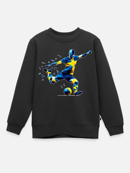 Football Suède - Sweat Premium enfant bio - noir
