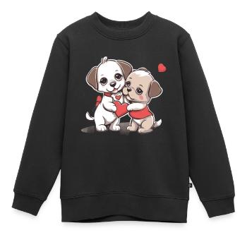 Jugendliebe - Kinder Premium Organic Sweatshirt - Schwarz - Vorne - AI Model Kid Female (0cm)