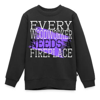 americas dad carpenter plumber forester - Kinder Premium Organic Sweatshirt - Schwarz - Vorne - AI Model Kid Female (0cm)