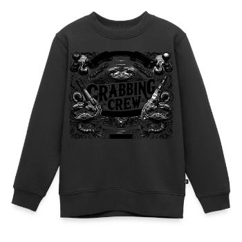 Équipage de pêche au crabe 9 - Sweat Premium enfant bio - noir - Devant - AI Model Kid Female (0cm)