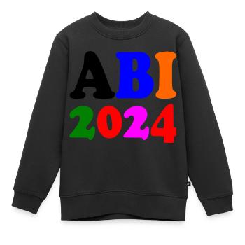 Abi 2024 - Kinder Premium Organic Sweatshirt - Schwarz - Vorne - AI Model Kid Female (0cm)