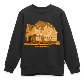 Brunsbüttel Town Hall Schleswig-Holstein Elbe - Kids Premium Organic Sweatshirt - black - Front - AI Model Kid Female (0cm)