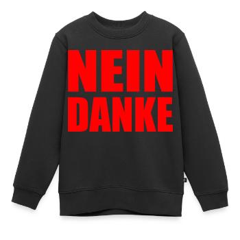 Nein danke - Kinder Premium Organic Sweatshirt - Schwarz - Vorne - AI Model Kid Female (0cm)