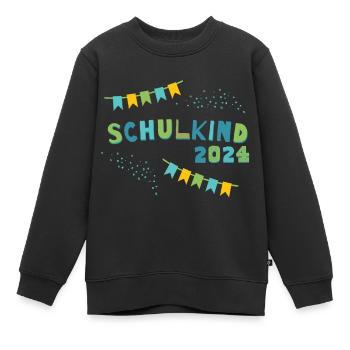 Écolier 2024 Inscription à l’école Premier jour d’école Enfants - Sweat Premium enfant bio - noir - Devant - AI Model Kid Female (0cm)