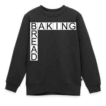 Cuisson du pain - Sweat Premium enfant bio - noir - Devant - AI Model Kid Female (0cm)