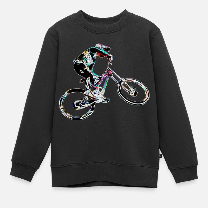 MTB MTB Downhill - Kinder Premium Organic Sweatshirt - Schwarz