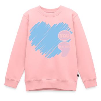 La santé mentale, ça compte - Maladie du cerveau humain - Sweat Premium enfant bio - rose - Devant - AI Model Kid Female (0cm)