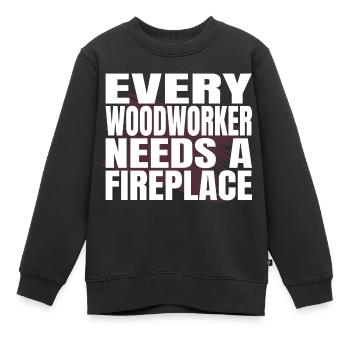 apprentice lumber birthday gift arboriculturist - Kinder Premium Organic Sweatshirt - Schwarz - Vorne - AI Model Kid Female (0cm)