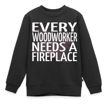 Cadeau d’anniversaire marteau-piqueur - Sweat Premium enfant bio - noir - Devant - AI Model Kid Female (0cm)